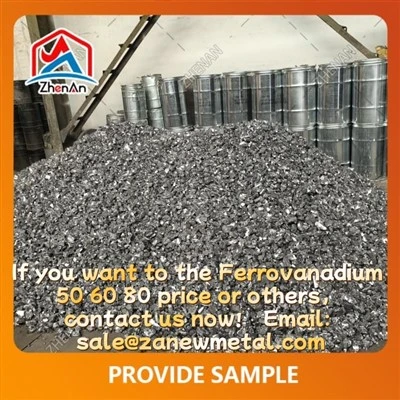 10-50 มม. 60% ขั้นต่ำ Ferrovanadium